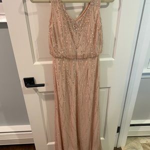Adrianna Papell Sequin Beaded Gown